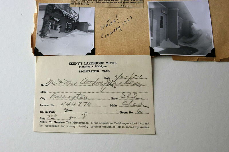 Lake Shore Motel (Kennys Lakeshore Motel) - Old Registration Card From Bob Kenny (newer photo)